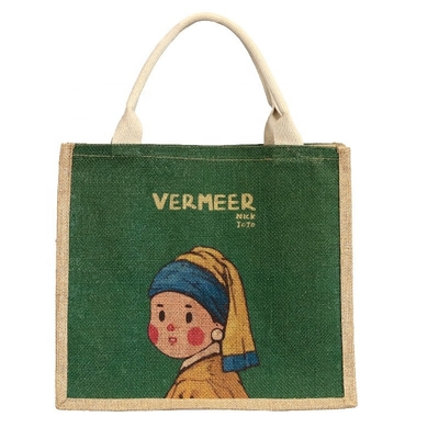 Un bon prix. Sacs à main de jute imprimés sur mesure en ligne