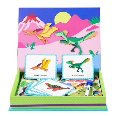 Un bon prix. Jeux pour enfants Puzzles magnétiques Dinosaures Livres de jeux en ligne