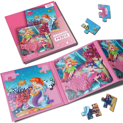 Un bon prix. Puzzle magnétique en bois de la sirène pour les jeux de voyage en ligne