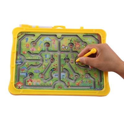 Un bon prix. Montessori éducatif Animal Puzzle magnétique Labyrinthe Jouets avec des perles à rouleaux en ligne