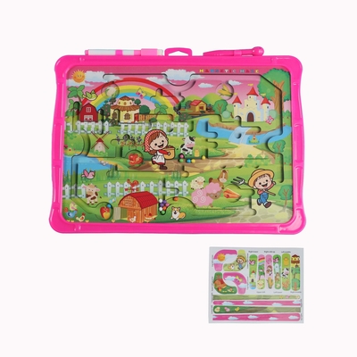 Un bon prix. Éducatif Ferme heureuse Montessori Jouets préscolaires Labyrinthe magnétique en ligne
