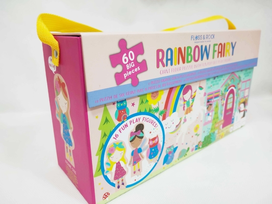 Un bon prix. 60pcs arc-en-ciel Fée de carton Puzzle de puzzle de grande pièce Puzzles avec des figurines de jeu amusantes en ligne
