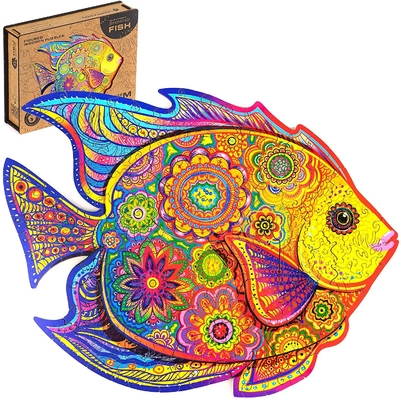 Un bon prix. Des animaux magiques écologiques, des puzzles en bois, des poissons brillants en ligne
