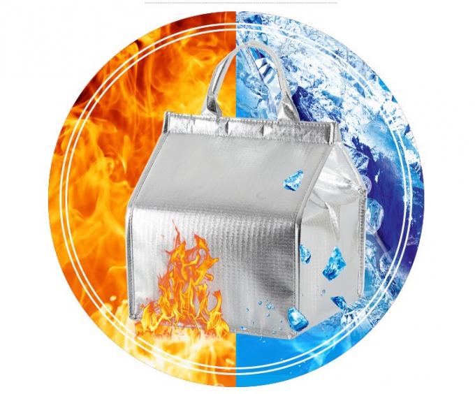 Sac de polyester étanche pour pique-nique, sac de refroidisseur, sac isolant en papier d'aluminium 3