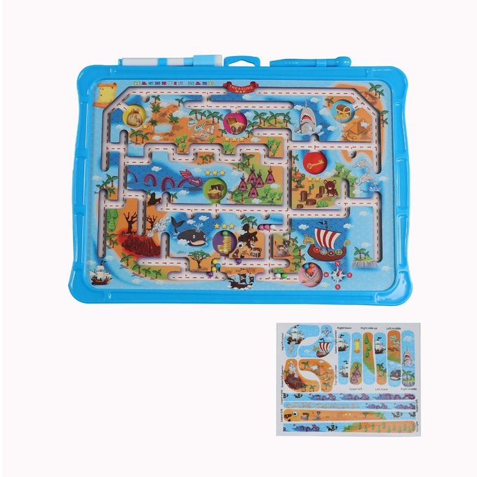 Montessori Puzzle magnétique Labyrinthe Jouets d'apprentissage avec stylo Océan Beach Eco EVA plastique 0